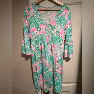 LILLY PULITZER Jannie V Neck Three Quarter Sleeve
Dress
